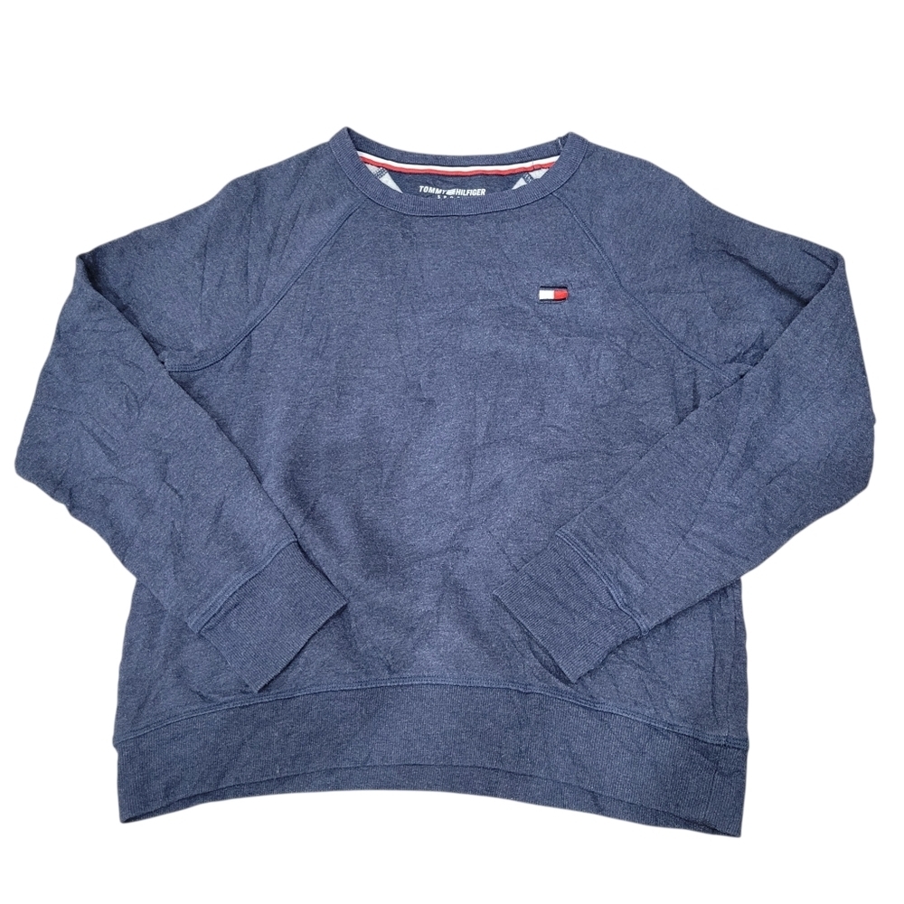 2/$20 Tommy Hilfiger Sport Blue Classic Logo Crewneck Sweatshirt Top Size: Small
